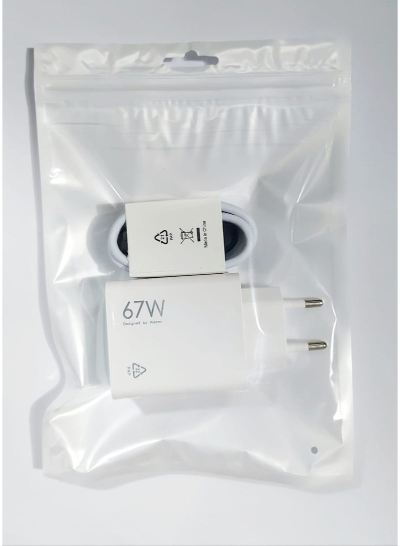 Mi Super fast Charger 67W Turbo Adapter Type-C EU White - Image 4
